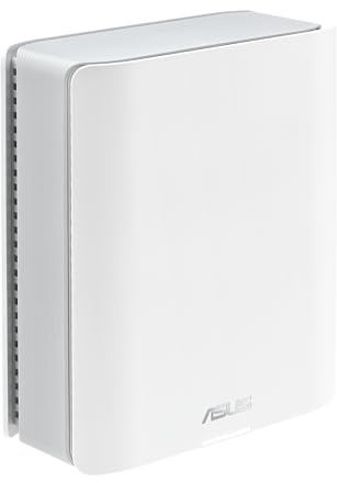 ASUS ZenWiFi BT8 Tri-Band WiFi 7 Smart AiMesh Extendable Router 1er Pack | 6 GHz WLAN, 14 Gbps, bis zu 550m² Abdeckung, Dual 2.5G Ports, Kindersicherung, VPN, Weiß