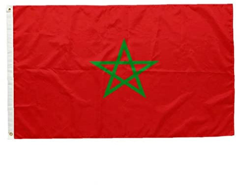 Marokko-Flagge, 90 X 150 cm, Marokko-nationalflagge, Uv-beständig, Marokko-Banner, Polyester-Flagge Für Im Freien