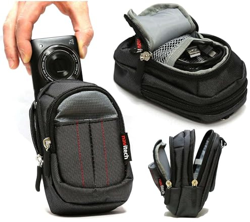 Navitech Custodia per fotocamera compatta nera compatibile con fotocamera digitale mirrorless Sony NEX-5RK/B da 16,1 MP
