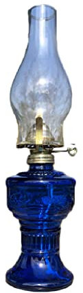 BOSUGE, Vintage Petroleumlampe Rustikal Alte Öllampe Kreative DIY Petroleumlampe/Braun (Color : Blu)