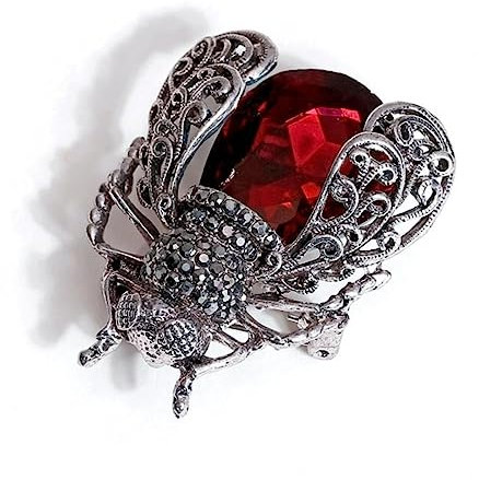 YAHOYA Kristall Insekten Brosche Käfer Broschen Anstecknadel Mode Brosche für Frauen Anstecknadeln Schal Clip Schmuck Brosche