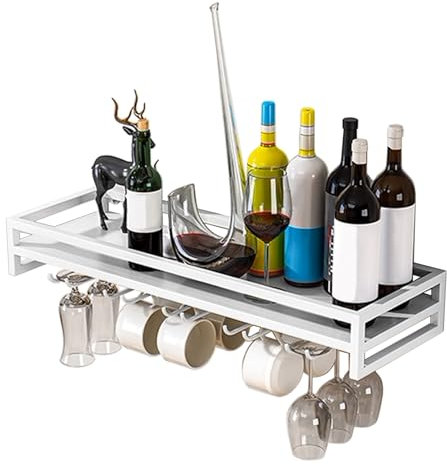 whalebee Glashalter Weinglas Halterung 100cm 80cm 60cm Weinglashalter Aus Metall An Der Wand, Gläserhalterung 5 Reihige 7 Reihige 9 Reihige Weinglasregal, Regale, Displays Für Familie Restaurant Bar