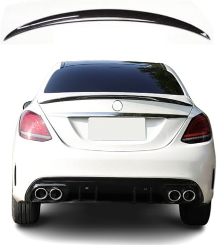 FLY DESIGN Heckspoiler passend für Mercedes W177 V177 A-Klasse, Heckflügel, Spoilerlippe für Auto Tuning, ABS Kunststoff