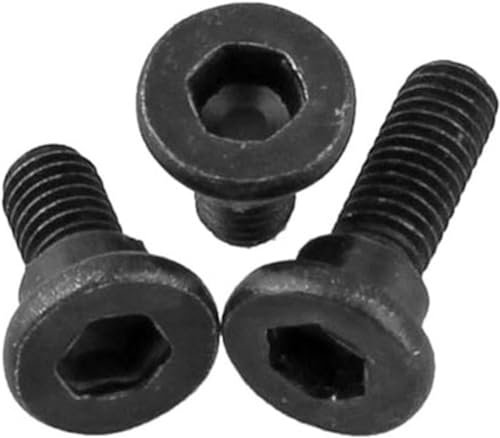 Pernos de hombro, grado 12.9, cabeza hueca hexagonal estándar, tornillo de hombro, modelo de enchufe pequeño hexagonal, perno de posicionamiento, tornillo de placa escalonada M2.5M3 (color: 20 piezas,