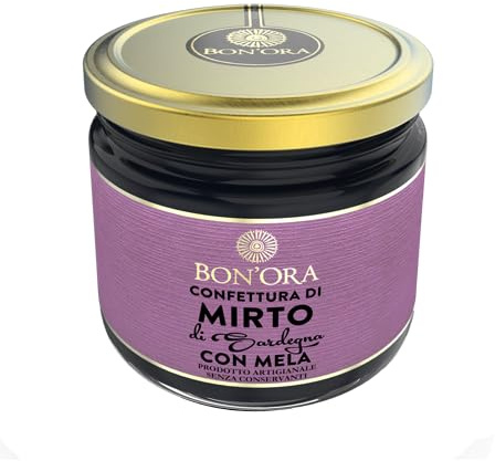 Set 3 Vasetti Confettura 210 gr. - Confettura extra Mirto con Mela gr 210 – Bon’Ora Prodotti Di Sardegna