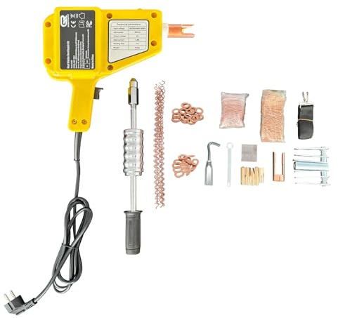 Punktschweißgerät Bolzenschweißer-Kit, Bolzenschweißer-Dellenreparatur-Kit, 800VA Punktschweißer-Bolzen, 220V Schweißer-Bolzen-Kit, Bolzenpistolen-Dellenabzieher-Kit mit komplettem Zubehör (5500-2)
