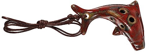 JOINPAYA Übungsokarina Für Anfänger Klarinetteninstrument Für Junge Mädchen Übungsokarina in Delfinform Blasinstrument Okarina Für Junge Mädchen Ocarina Tragbare Ocarina Robuste Bruchfeste