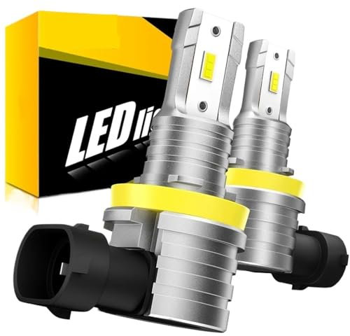 2 Stücke H8 H11 LED-Scheinwerferlampen 9005 HB3 9006 HB4 CSP H4 H7 Led-Kopflampe Passend for Auto 6500K 3000K Superhell 12000LM(6500K,H11)