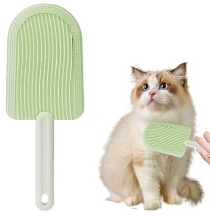 Cat Tongue Comb, Cat Tongue Brush, Cat Chin Brush, Washable Silicone Gently Pet Brushes, Double Sided Cat Tongue Brush, Comb for Removing Loose Hair for Cat, Dog, Bunny, Cat
