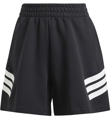 adidas Women's Future Icons Three Stripes Short, Black, M