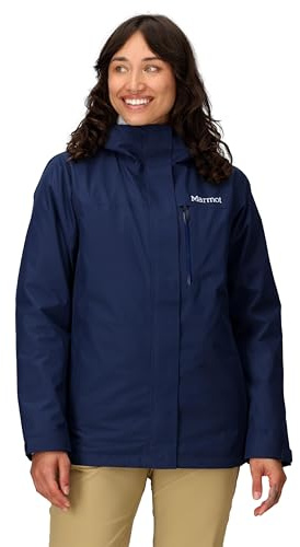 Marmot Kvinnor Wm'S Ramble Component Jacket, Vattentät Jacka, Lätt 3 I 1 Regnjacka Med Huva, Vindtät Regnrock, Andningsbar Vindjacka För Löpning Och Vandring, Arctic Navy, S