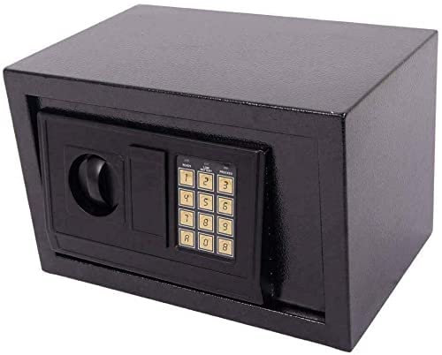 Cassaforte resistente al fuoco, impermeabile, a prova di fuoco, cassaforte elettronica digitale, chiusura elettronica, cassaforte in acciaio con tastiera, per casa, ufficio, cassaforte