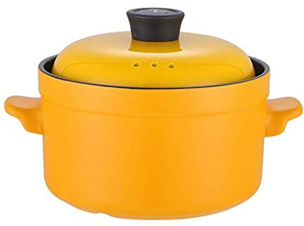 Olla de cerámica Tipo cocotte, Olla Holandesa de cerámica con Doble asa y Tapa, Olla para Sopa, Olla para Horno y vitrocerámica, 4 l - 7 (5)