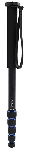 Qukaim A222 Base in lega di alluminio treppiede Unipod Monopiede Base per fotocamera SLR, monopiede leggero e base treppiede, compatibile con vari modelli di fotocamera