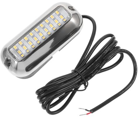 Abaodam Wasserdichte Unterwasser Led Bootsbeleuchtung Leds Weißes Licht Navigationslichter Stoßfest Umweltfreundlich Einfache Montage Für Boote Schiffe