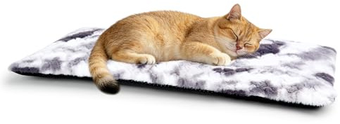Petace Fensterliege für Katzen, 90 x 28 cm, Selbstwärmend, rutschfest | Für die meisten Fensterbänke, Geräuschlose Wärmereflektierende Innenschicht, Extra Filz-Isolierschicht, Maschinenwaschbar