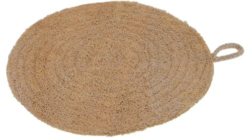 Gatuida Round 20cm Loofah Sponge Steamer Liner Double-layer Breathable Steaming Cloth Multi-function Kitchen Steaming Pad for Buns Dumplings Home Use