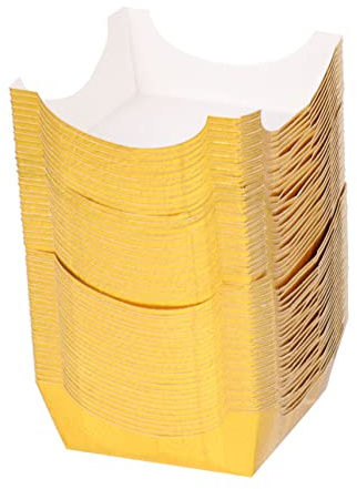 Ipetboom 100 Pezzi Pirottini di Carta Quadrati Oro per Cupcake e Muffin, Resistenti ad Alta Temperatura, Design Creativo per Articoli per Feste di Compleanno e Accessori Pasticceria