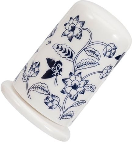 Alipis Porta Palillos Cerámico Blanco con Tapa Dispensador y Almacenamiento Higiénico Diseño Elegante para Hogar Restaurante y Oficina