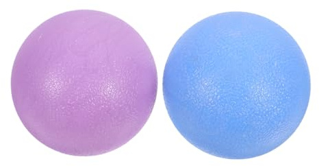 OUNONA 2stücke Massageball Für Schulter Und Fußmassage Therapieball Mit Erdnussform Für Tiefengewebsmassage -release-ball Aus Robustem Material Für Yogastudio Und Fitness Blau Und Lila