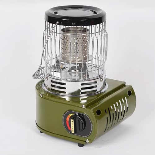 Chauffage Exterieur Parasol Chauffant Gaz Exterieur 2000 W Fabriqué en Acier Inoxydable Chauffage Et Cuisson Puissance Réglable Idéal Jardin, Terrasse(Green)