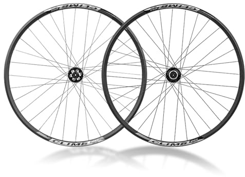 26/27.5/29 Mountain Bike Wheelset Aluminum Alloy Rim 32H Spokes 100mm Front/135mm Rear QR Hubs 6 Bolt Disc Brake Bike Wheels For 7-11 Speed Bikes(Wheelset,29inch)