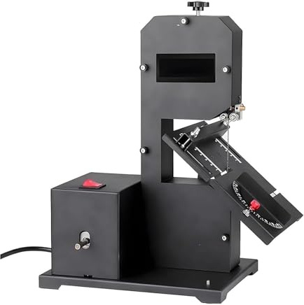 HMLSYZX Mini Scie À Ruban Électrique Professionnelle, Scie à Ruban Établi Professionnelle 800W, Scie à Ruban pour Le Travail du Bois 1750 TR/Min avec Accessoires