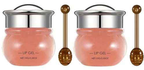 2Pcs Baume à Lèvres Hydratant en Pot de Miel,Honey Balm Anti-rides pour les Lèvres,Honey Balm pour Fade Lip Lines Lip Mask Care Day Night Repairu