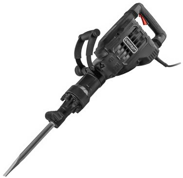 Marteau démolisseur électrique Dnipro-M 1850 W, 45J, SDS-HEX 30 mm, 2100 coups/min, système anti-vibration AVT, avec burin, pointe et mallette SH-45