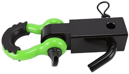 Generic Generic Receptor de Enganche de Grillete Resistente de 2 Pulgadas con Anillo en D de 3/4 para Necesidades de Remolque Todoterreno