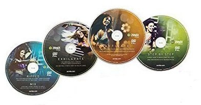 Zumba Fitness Zumba Exhilarate Body-Shaping-System, 4 DVD's Zumba Video Zumba Workout