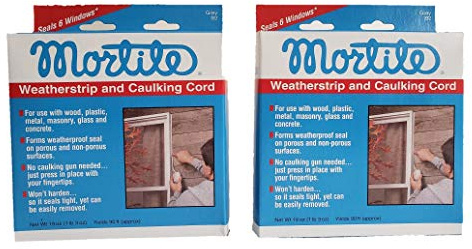 Thermwell B2 90-Ft. Gray Mortite Weatherstrip Caulking Cord - Quantity 2