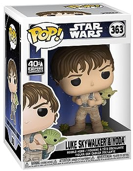 Funko Pop! Star Wars: ESB - Training Luke Skywalker and Yoda with Yoda - Vinyl-Sammelfigur - Geschenkidee - Offizielle Handelswaren - Spielzeug Für Kinder und Erwachsene - Movies Fans