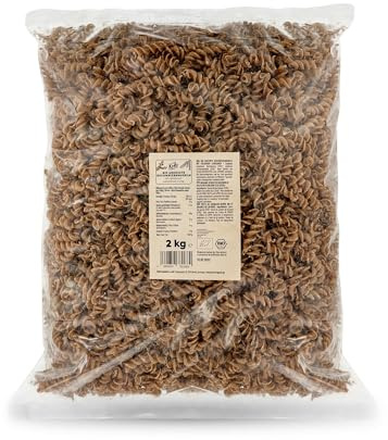 KoRo - Bio gekeimte Buchweizennudeln 2 kg - Vegane Spiralnudeln - Aus Buchweizen- und Leinsamenmehl