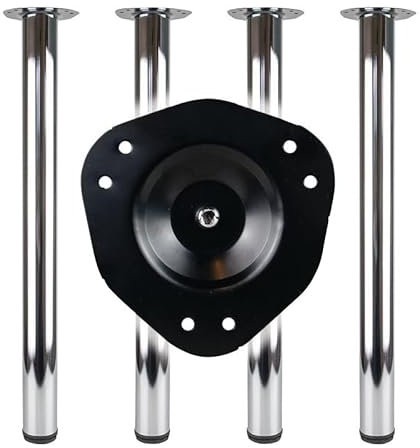Tischbein-Set VA-Eff.80mm H.710mm Platten-Befestig ung BMB