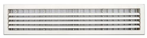 Liveinu Rejillas de Ventilación Calidad Placa de Ventilación Rectangular Cubierta de Ventilación Rectangular Rejilla Grande 600x150mm Blanco