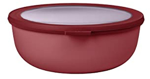 Mepal Multi Bowl Cirqula Round - Mikrowellen Geschir - Geeignet als Luftdichte Aufbewahrungsbox für den Kühlschrank, Mikrowellengeschirr & als Frischhaltedosen - 2250 ml - Vivid mauve