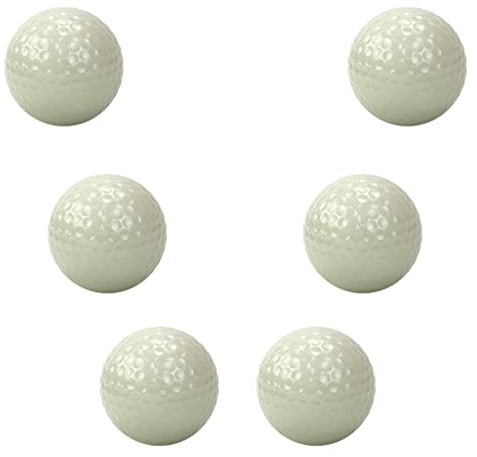 barenx Leuchtende Golfbälle, leuchtet im Dunkeln, 6 Packungen