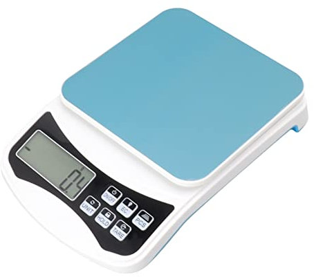 Bilancia da Cucina Per Alimenti, Bilancia da Cucina Per Alimenti da 0,1 G Bilancia da Cucina Elettrica Bianca Per Alimenti da Cucina 0,1 G Bilancia Elettronica Per Alimenti Piatta in ABS Ad Alta Preci