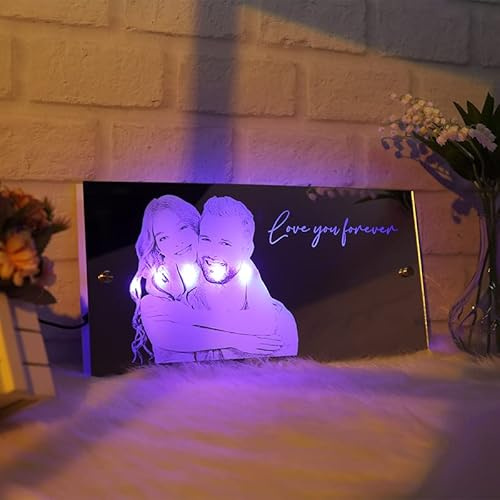 Personalisierte Name Schlafzimmer Spiegel LED Licht Neon Zeichen mit LED Lichtern Geburtstag Hochzeit Party Benutzerdefinierte Name Zeichen Wand Dekor, personalisierte Geschenke für Frauen Freundin