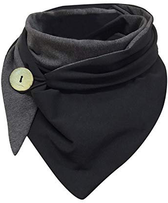 LIANGTUOHAI Loop Schal Damen Sommer Elegant Tücher Weihnachts Mit Schnalle Schlauchschal Wolle Langes Schultertuch Elegantes Punkte Mittelalter Schal Sommer Kopftücher Cape Wärme Elegante Schals