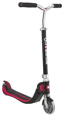 Globber - Flow Foldable 125 - Vikbar skoter med 2 hjul för barn från 5 år och tonåringar, svart