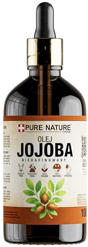 CHOSA Jojobaöl Bio Kaltgepresst Unraffiniert 100% Reines 100 ml + Pipette | Jojoba Öl Haare, Haut, Gesicht, Körper, Make Up, Gesichtsöl für Pflege & Diy Kosmetik, Schnell Einziehend, Vegan
