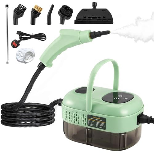 Steam Cleaner for Sofa, 2500W High Pressure Steam Cleaner,1100ml Portable Handheld Clean Steamers for Home use,Smart Touch, High-Temperature Steamer Cleaner for Cleaning Car, Kitchen,Grout and Tile