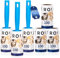 Lint Rollers for Pet Hair Remover, 600 Sheets Mega Value Set, 3 Handle with 6 Extra Sticky Lint Rollers for Pet Hair Removal, Dog and Cat Lint Remover for Clothes, Furniture, Carpet