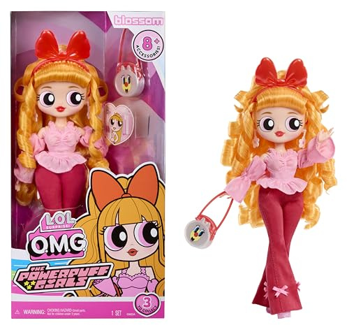 L.O.L. Surprise! OMG The Powerpuff Girls Doll - Blossom - Includes 1 Fashion Doll, Comes with Outfit & Accessories, Collect All 3