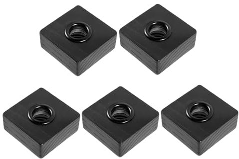 HOMOCONO 5stücke Holzdeckel Für Aromatherapie-Flaschen Quadratische Holzdeckel Mit Löchern Für Glasflaschen Robust Und Praktisch