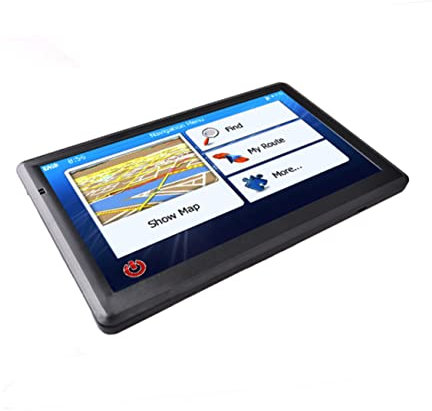 WATIIFUFU 7 Inch GPS Navigator for Trucks and Cars LCD Touch Screen 7 Vehicle Modes 3D Route Planning Intelligent Voice Built-in Hi-Fi Speaker FM Transmission MP3 MP4 Playback POI Search