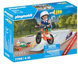 PLAYMOBIL 71798 Snowboarder Avec Rampe de glisse