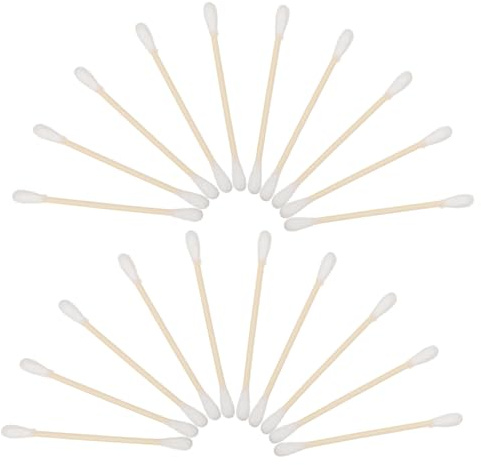 Amosfun 100stücke Wattestäbchen Aus Holz Doppelseitige Reinigungsstäbchen Einweg-wattestäbchen Mit Langer Spitze Für Ohrreinigung Und Schmuckreinigung Zur Haut Multifunktionales